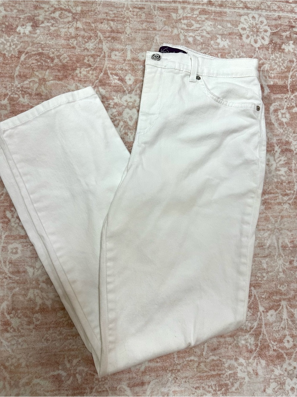 ⚜️ Gloria Vanderbilt White Straight-Leg Jeans - Picture 3 of 15